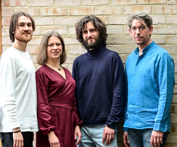 Die vier Musiker:innen des Soundrise Quartet