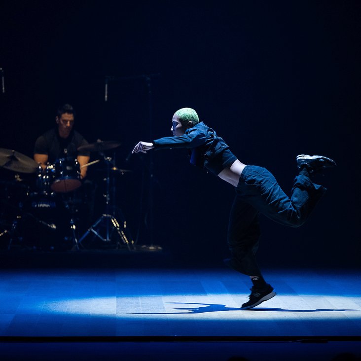 Dancers performing The Center Will Not Hold